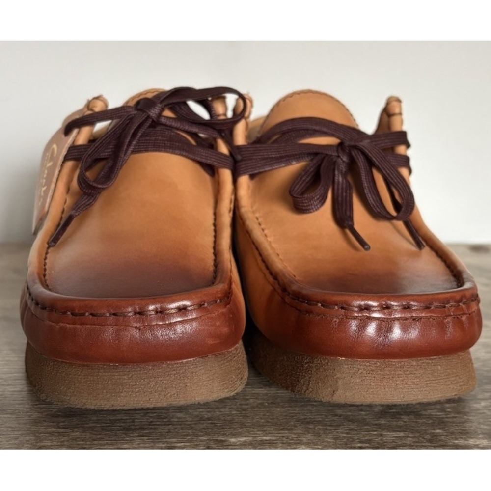 Clarks Wallabee 2 26158274 Mens Brown Leather Lace‎ Up Chukkas Boots Size 8 - Picture 2 of 16